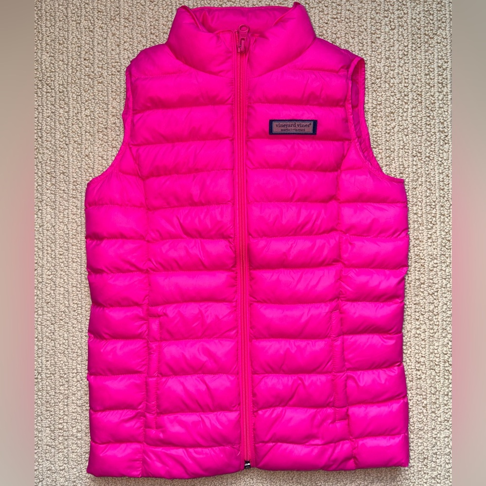 Vineyard Vines Performance Vest Girls Hot Pink small 7/8